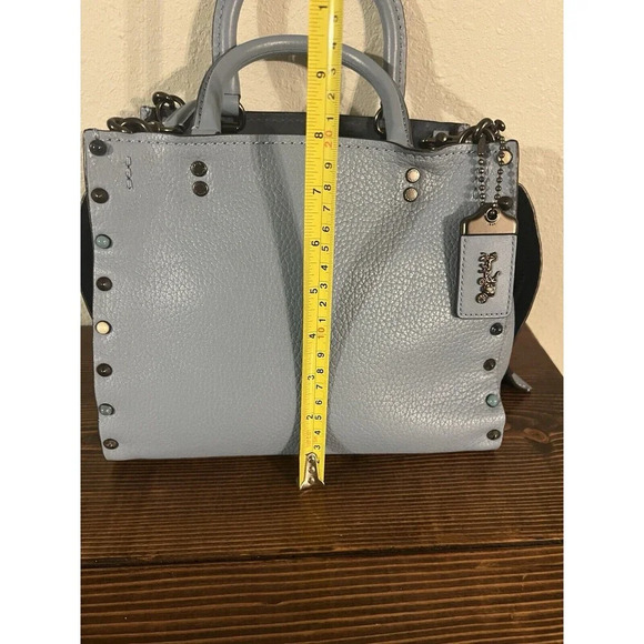 Coach Blue and Black Crossbody Rogue - Picture 3 of 16